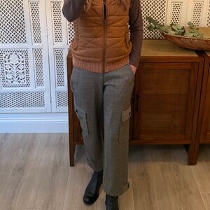 Liverpool Tan and Black Tweed Cargo Pants XS